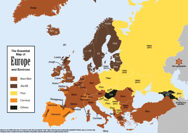 bierkaart
                                                          van europa