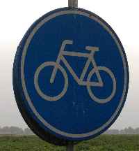 cycling path sign