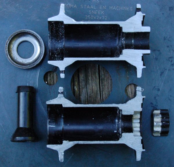 freehub
dwarsdoorsnede
