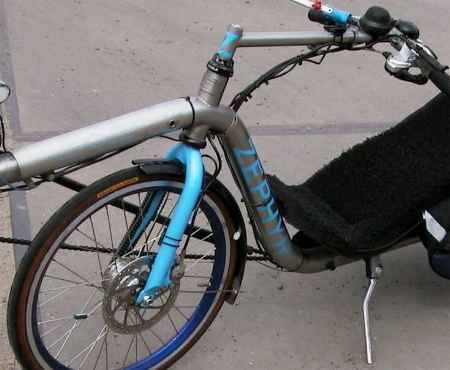 zephyr assymmetric recumbent fork with DB