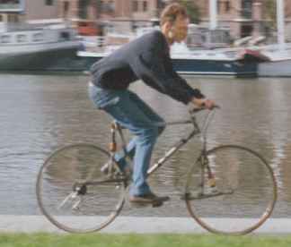 prote geveerde fiets