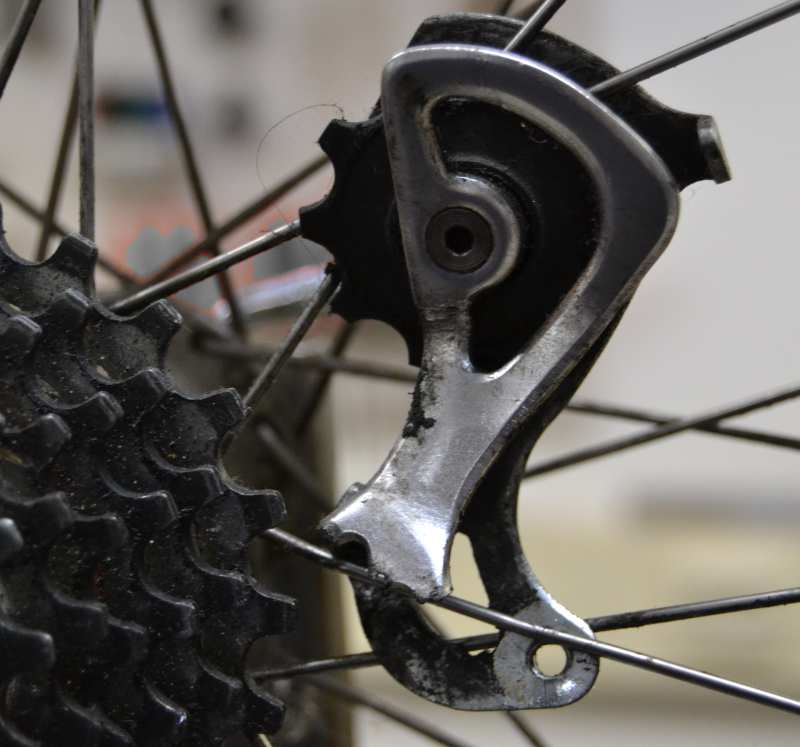 derailleur in de spaken